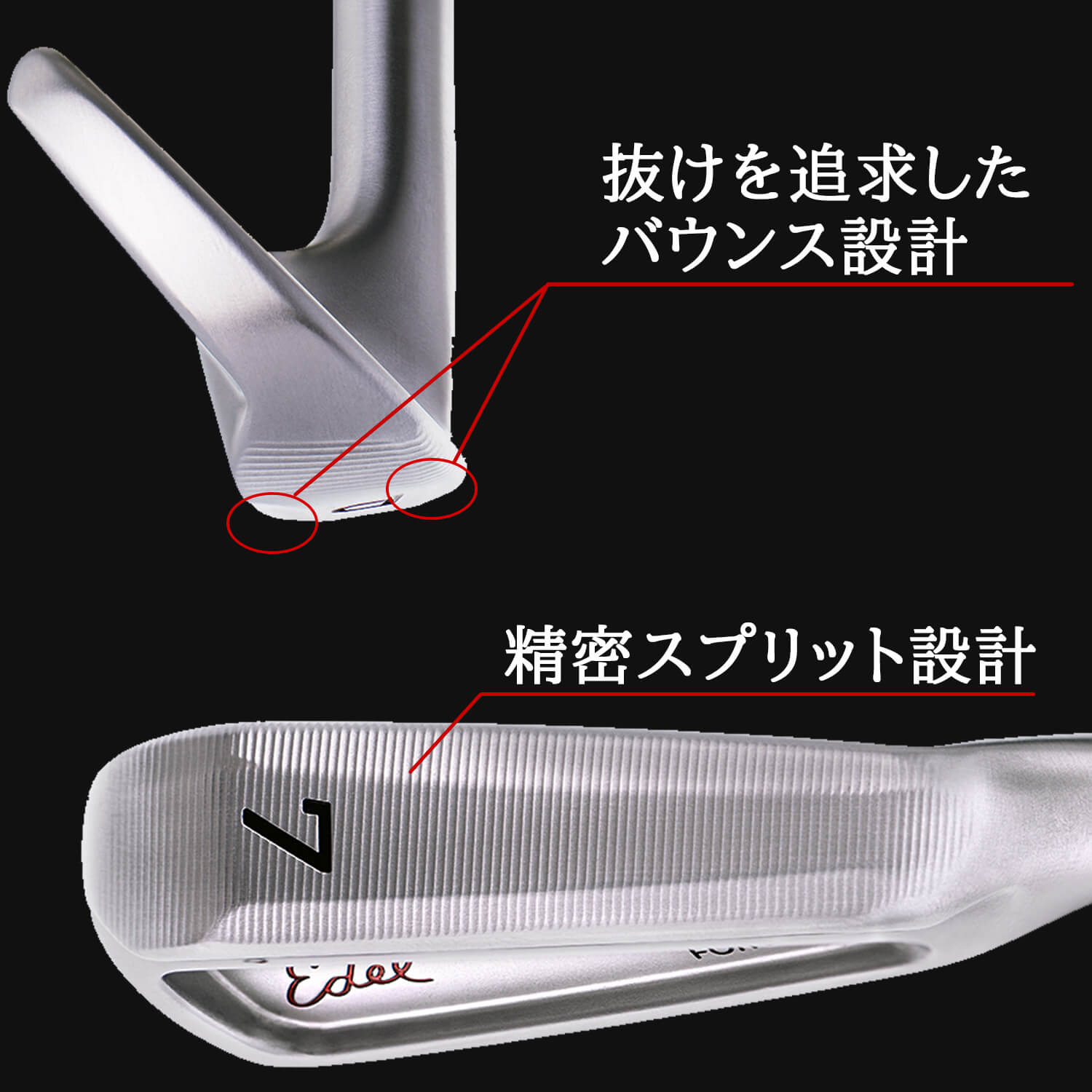 SMS プロフォージドアイアン ソール説明